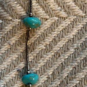 Turquoise and sterling bracelet